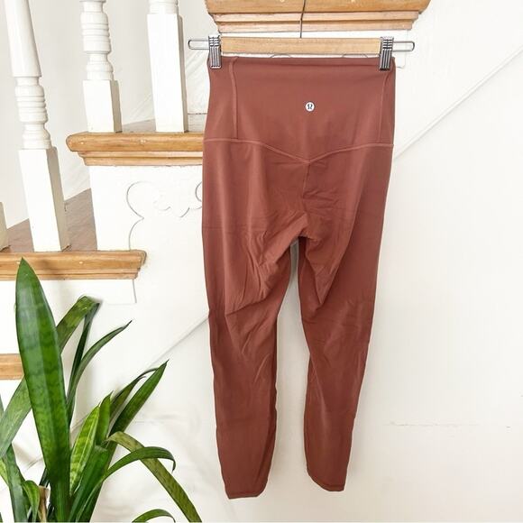Lululemon Unlimit High-Rise Keyhole Tight 25" Brier Rose Activewear Stretch Sz 4 - Picture 8 of 9